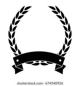 Ribbon banner isolated