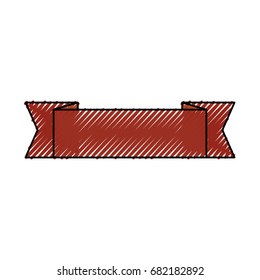 Ribbon banner isolated