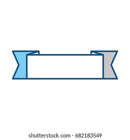 Ribbon banner isolated