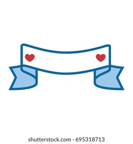 Ribbon banner isolated