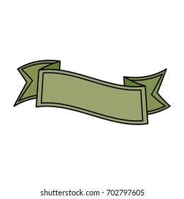 Ribbon banner isolated