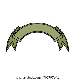 Ribbon banner isolated