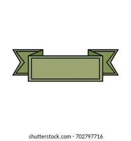 Ribbon banner isolated