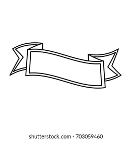 Ribbon banner isolated