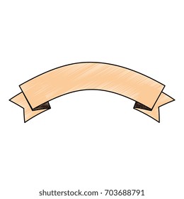 Ribbon banner isolated