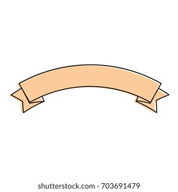 Ribbon banner isolated