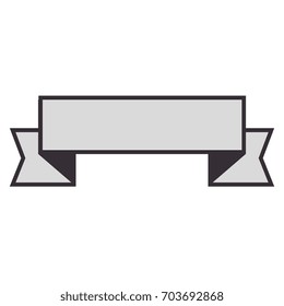 Ribbon banner isolated