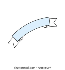 Ribbon banner isolated
