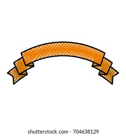 Ribbon banner isolated
