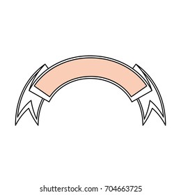 Ribbon banner isolated