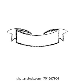 Ribbon banner isolated