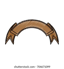 Ribbon banner isolated