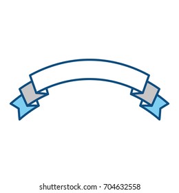 Ribbon banner isolated icon vector illustration graphic design