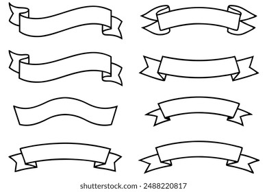 Diseño de dibujo de mano de arte de línea de Anuncio de cinta