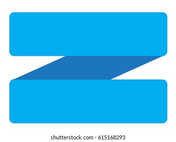 ribbon banner on white background. ribbon banner sign.