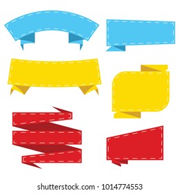 ribbon banner set , vector illustration