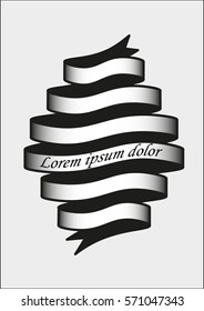 ribbon banner set.Vector illustration.