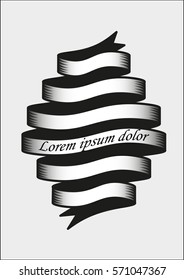 ribbon banner set.Vector illustration.