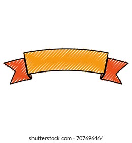 Ribbon banner symbol