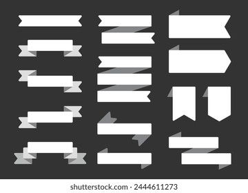 Ilustración vectorial de etiqueta de Anuncio de cinta aislada sobre fondo blanco. Elementos de diseño con logotipo en diseño plano moderno y sencillo.