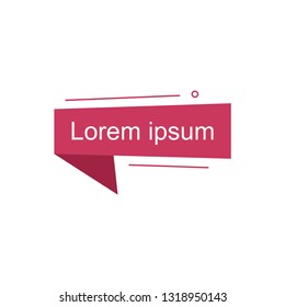 ribbon banner template vector illustration
