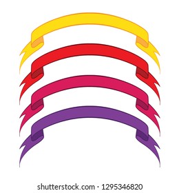 Ribbon banner vector