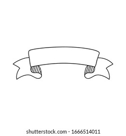 ribbon banner, vector graphic design element