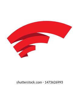 Ribbon banner Vector illustration design template