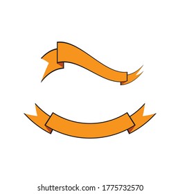 Ribbon banner Vector illustration design template