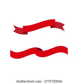 Ribbon banner Vector illustration design template