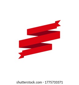 Ribbon banner Vector illustration design template