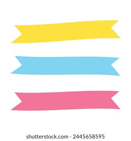 Ribbon banner vector illustration design template