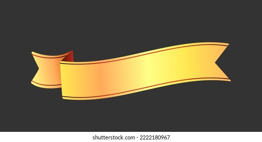 Flachbanner, Vektorgrafik ( Textraum ) | Gold