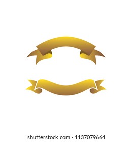 ribbon banner vector logo