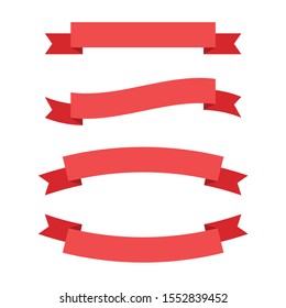 Ribbon banner vector. Ribbons banners vector isolated. Blue ribbons illustration