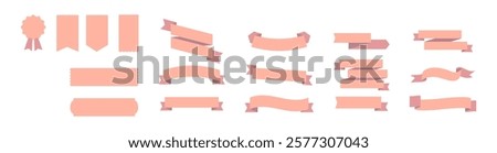Ribbon Banner. Vector Ribbons Banners in trendy design and color