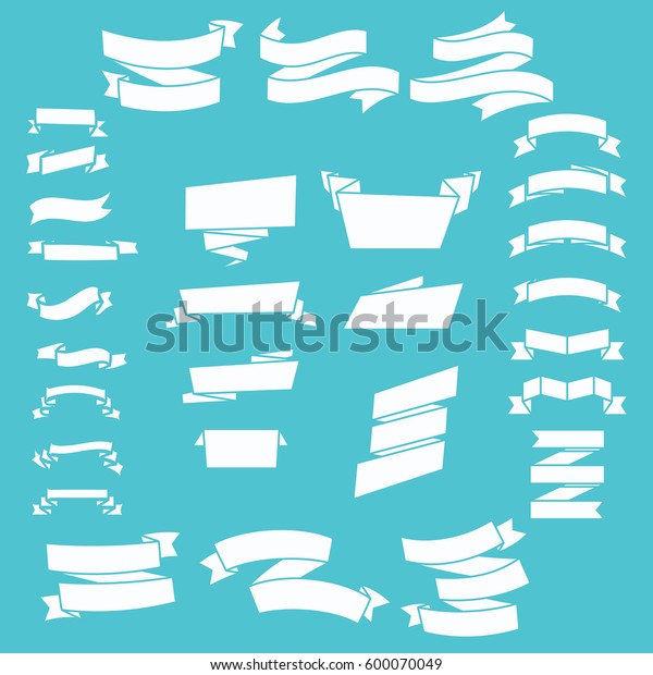 Ribbon Banner Web Design Stock Vector Royalty Free 600070049