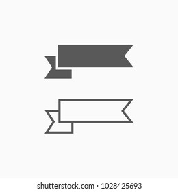 ribbon banners icon