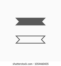 ribbon banners icon