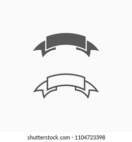 ribbon banners icon