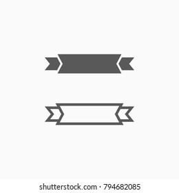 ribbon banners icon