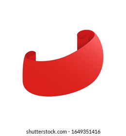 Banners de cinta, colecciones vectoriales aisladas.