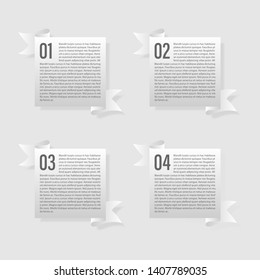 Ribbon banners. Labels with a set. A template for the web design. All elements are isolated.EPS 10.