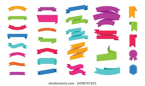 Conjunto de etiquetas de plantilla de banners de cinta. conjunto de banners de cinta. conjunto de banners de cinta.