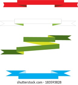  Ribbon Banners Vector Collection 
