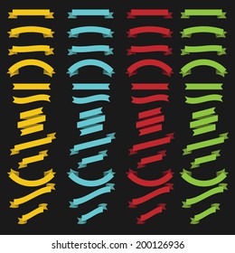 Ribbon Banners Vector Collection 