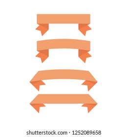 Ribbon banners, vector illustration
