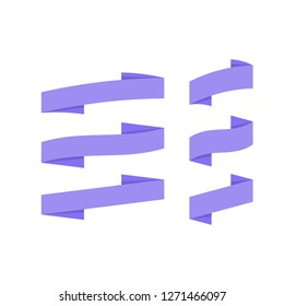 Ribbon banners, vector illustration
