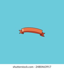 Ribbon banner.Vector illustration on background.
