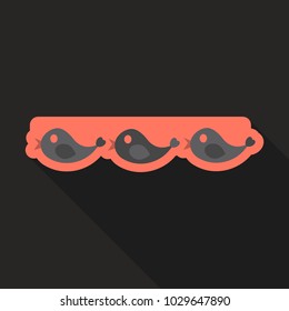 Ribbon with birds